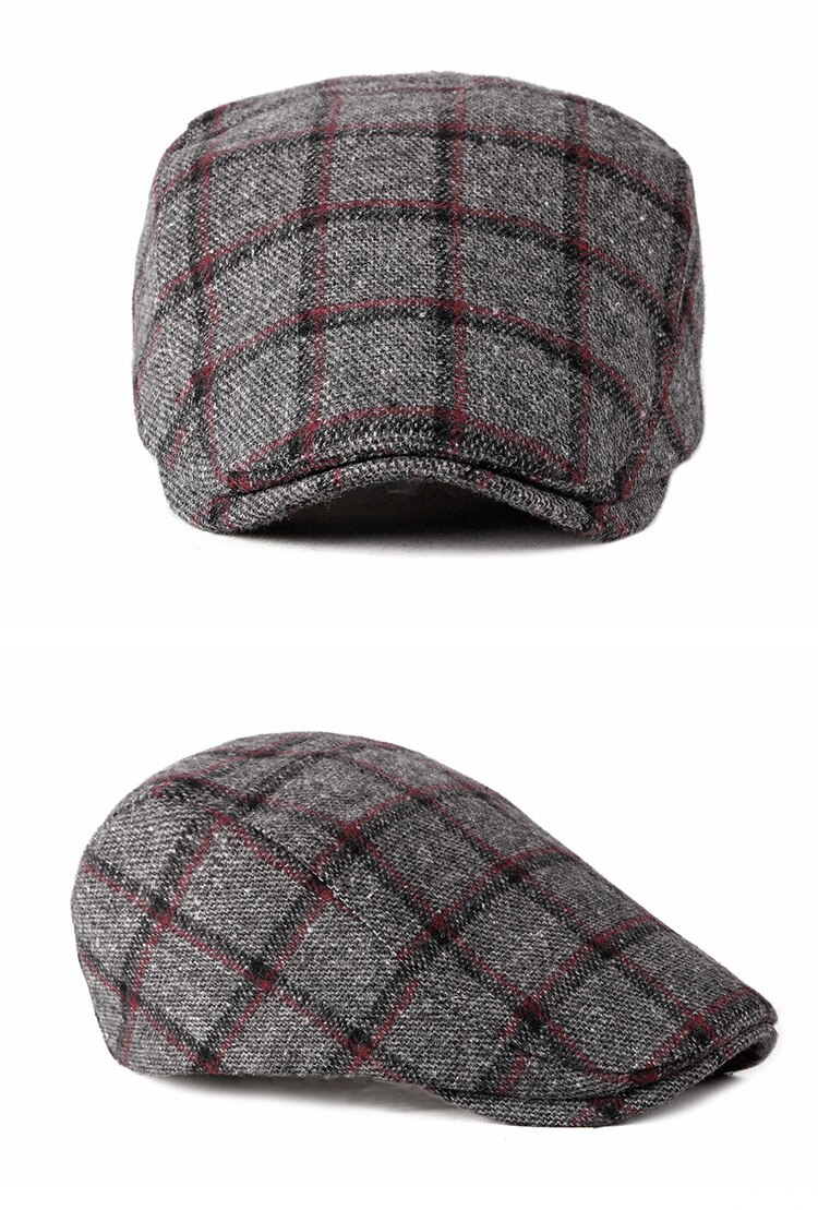 Title 8, Gorro Estilo Británico Retro para Hombre Boina ...