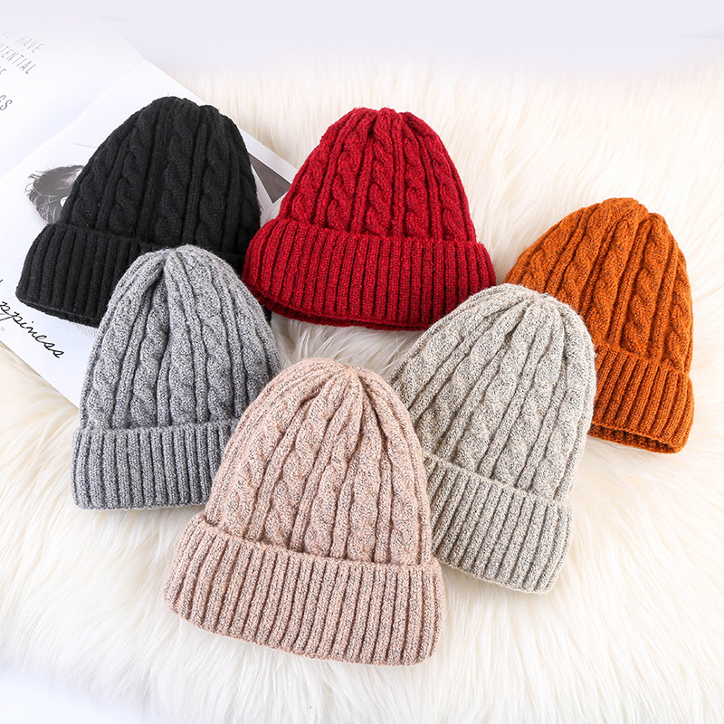 Title 1, Winter Mohair Damen Fleece Strick Beanie – Warm...