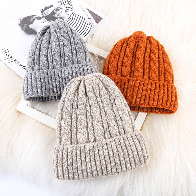 Title 2, Winter Mohair Damen Fleece Strick Beanie – Warm...