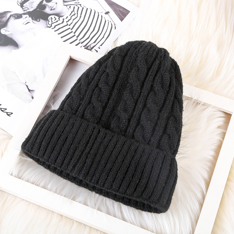 Title 4, Winter Mohair Damen Fleece Strick Beanie – Warm...