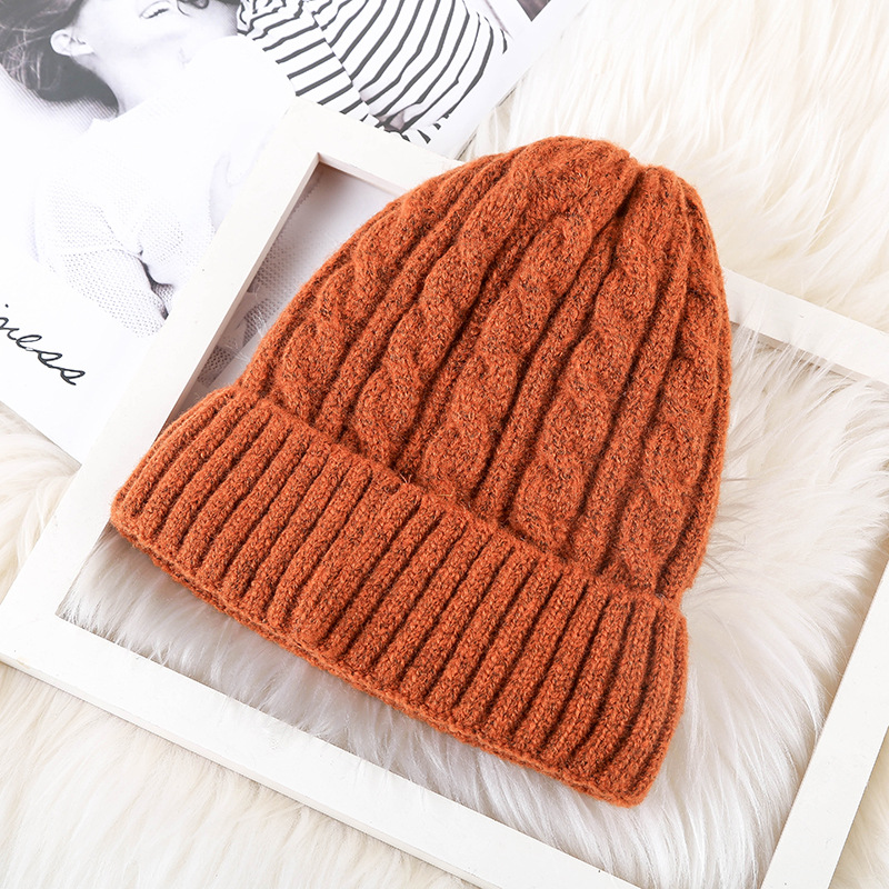 Title 5, Winter Mohair Women Fleece Knitted Beanie – War...