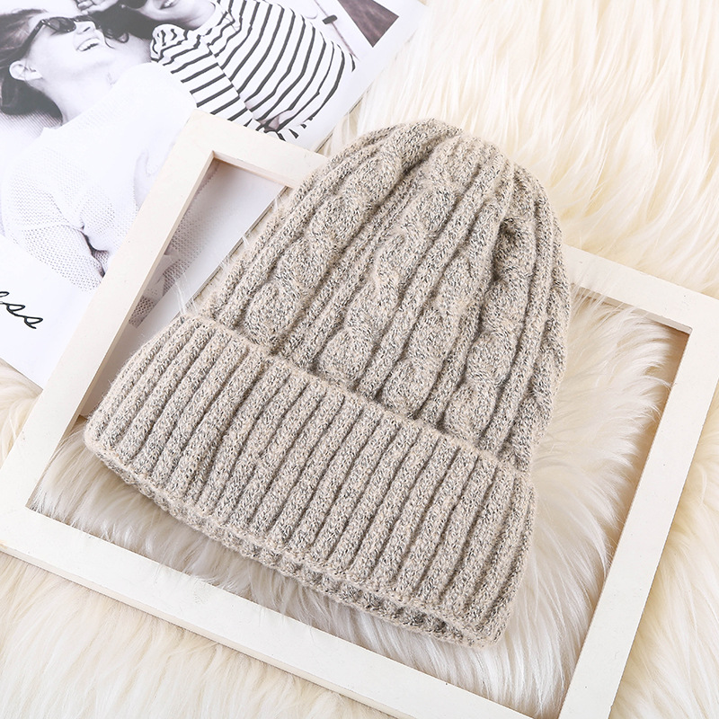 Title 6, Winter Mohair Women Fleece Knitted Beanie – War...