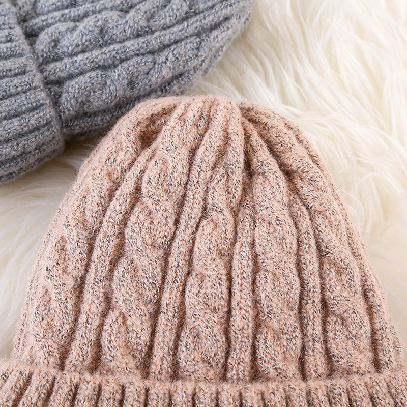 Title 10, Winter Mohair Women Fleece Knitted Beanie – War...