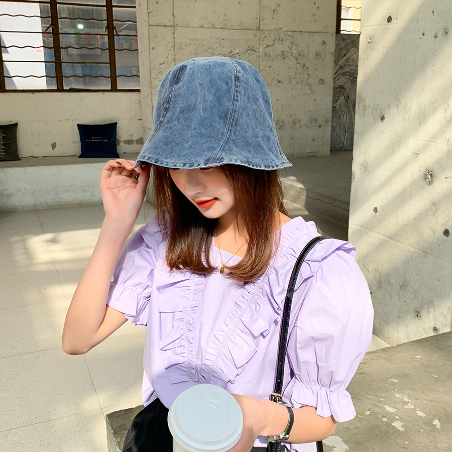 Title 9, Neuer gewaschener Denim Bucket Hat für Damen