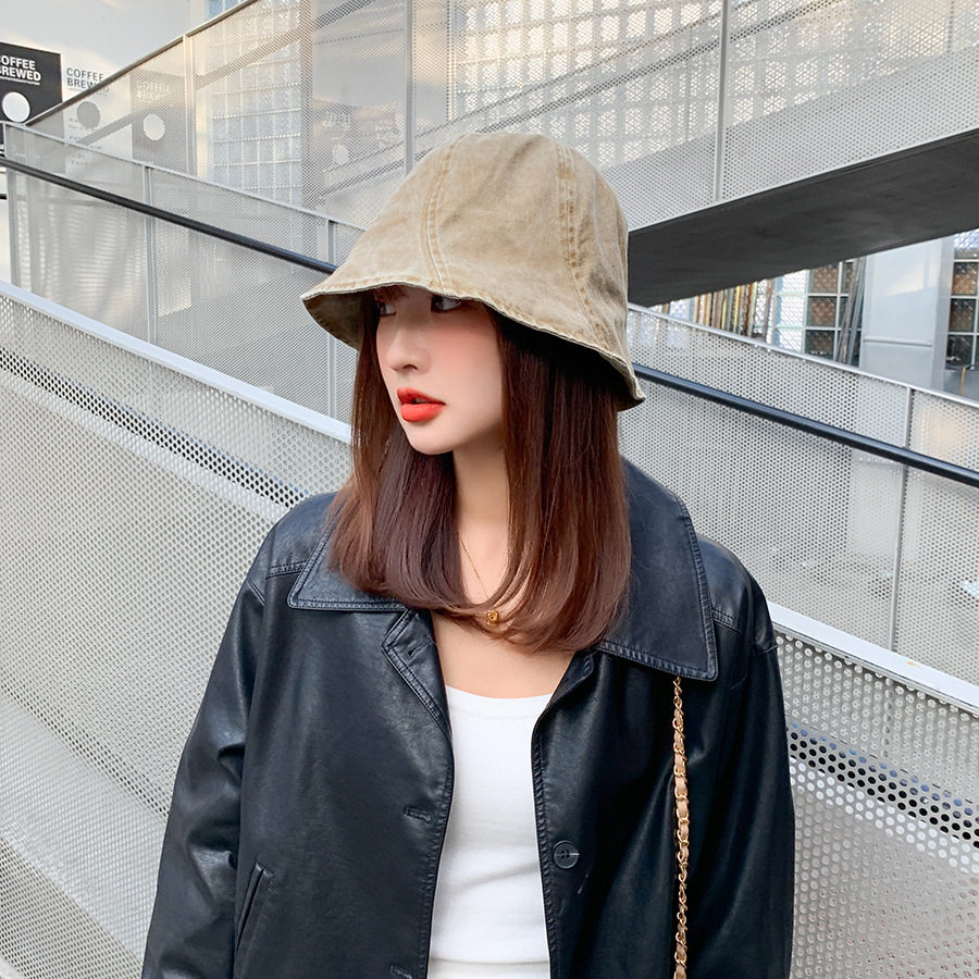 Title 24, Neuer gewaschener Denim Bucket Hat für Damen