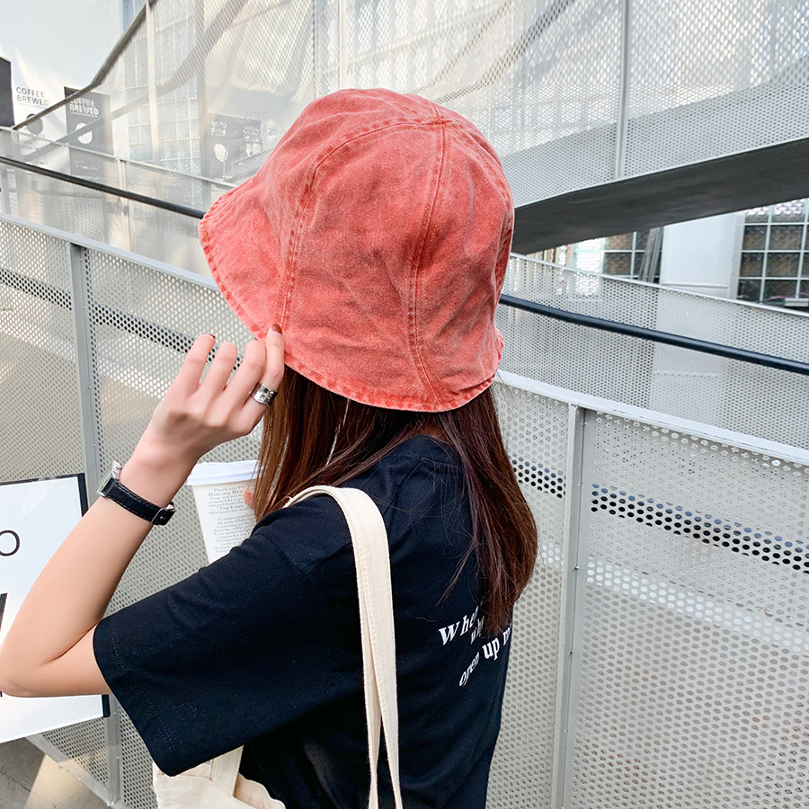 Title 32, Neuer gewaschener Denim Bucket Hat für Damen