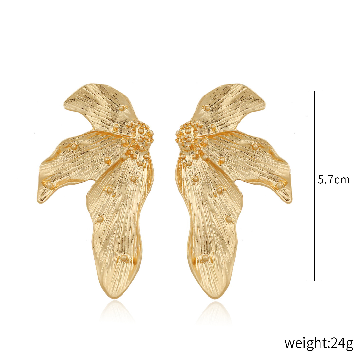 Title 1, Womens Creative Leaf Alloy Earrings Stylish Fa...