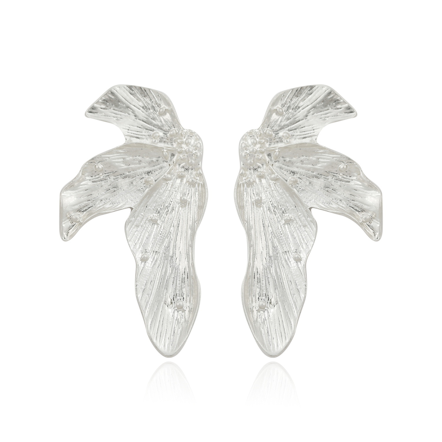 Title 3, Womens Creative Leaf Alloy Earrings Stylish Fa...