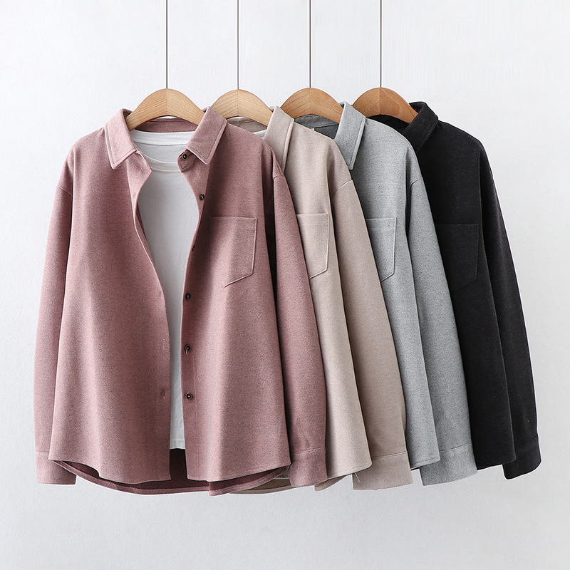 Title 1, Lapel Sweater New Style Long-sleeved Outer Wear...