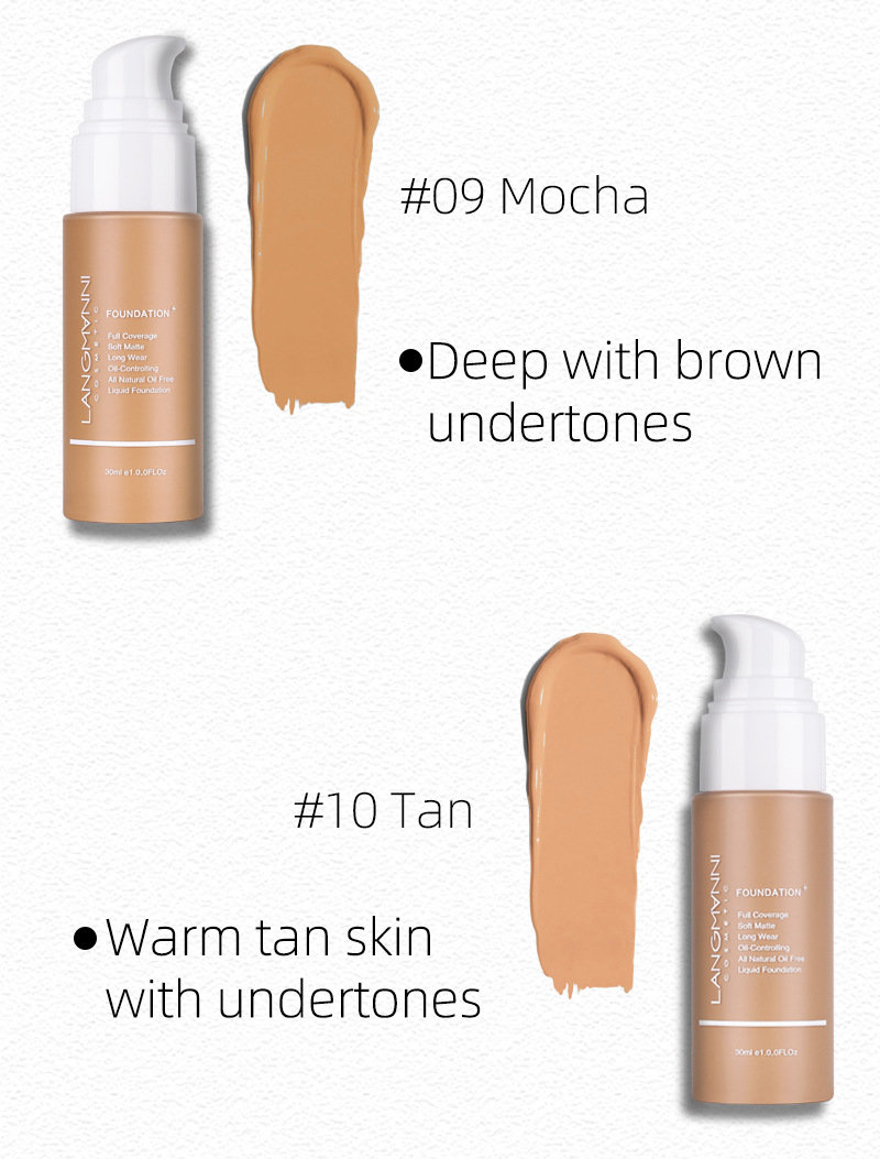 Title 9, Matte oil control concealer liquid foundation f...