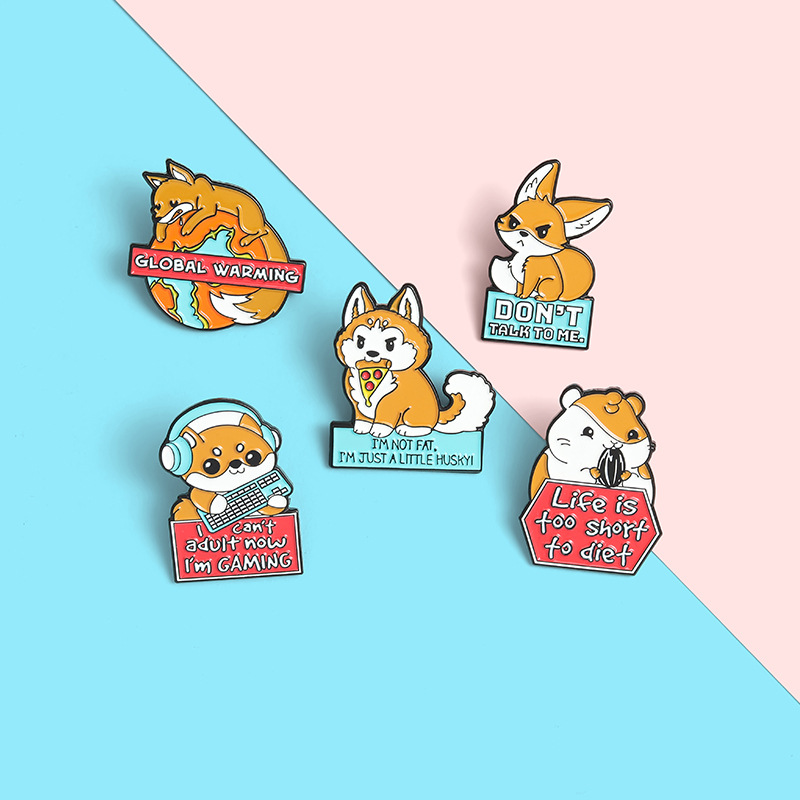 Title 6, Broches de animales adorables y creativos de di...