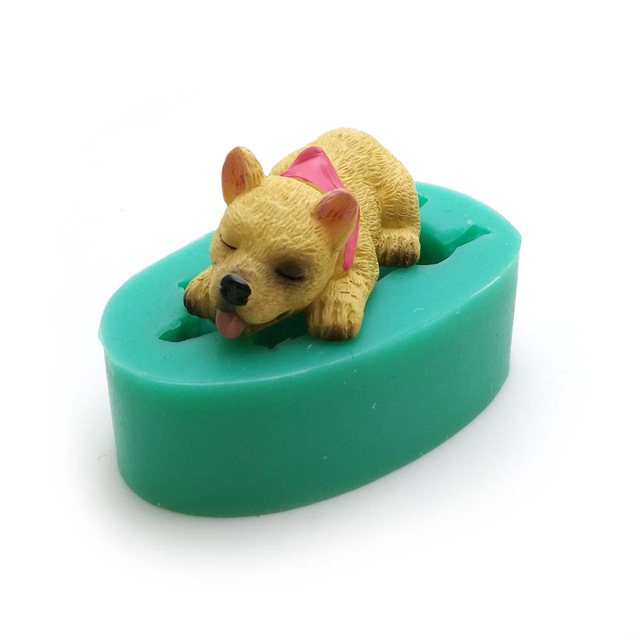 Title 5, Puppy Shape Silicone Mold Cake Decoration Corgi...