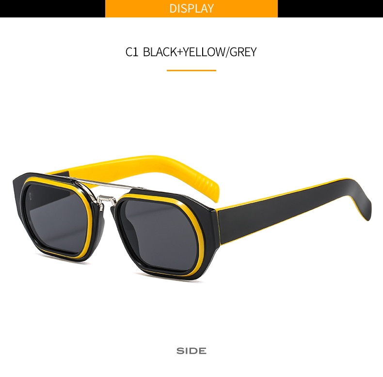 Title 5, Lunettes de soleil rétro homme tendance, couleu...