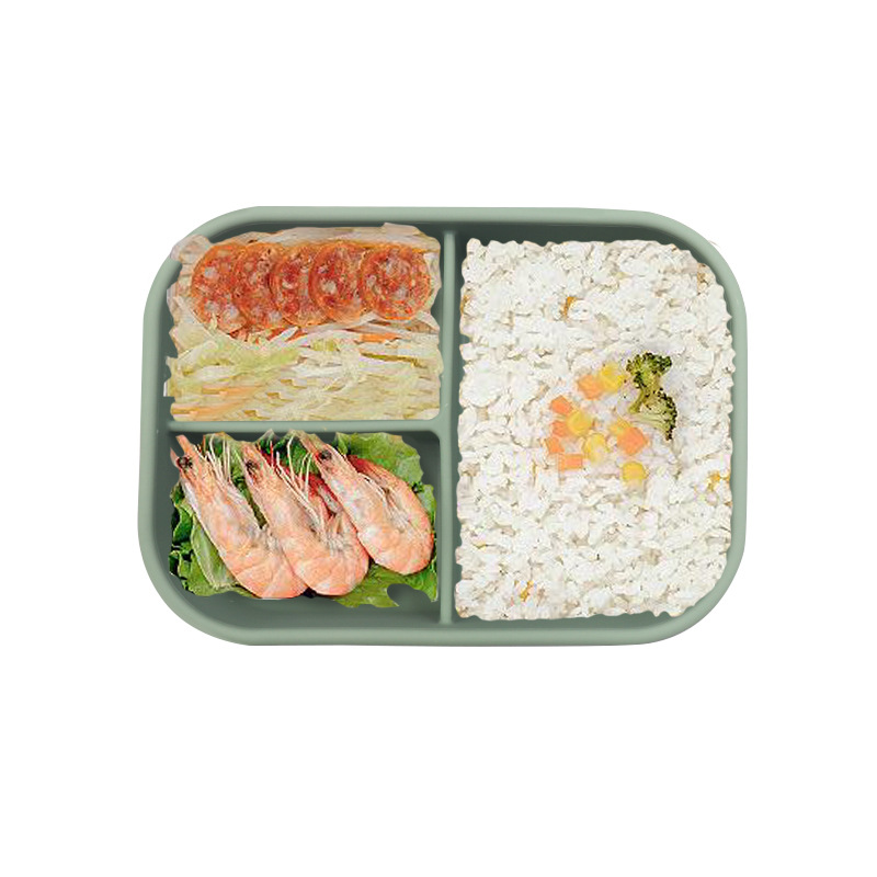 Title 3, Food Grade Silicone Crisper with Three Compartm...