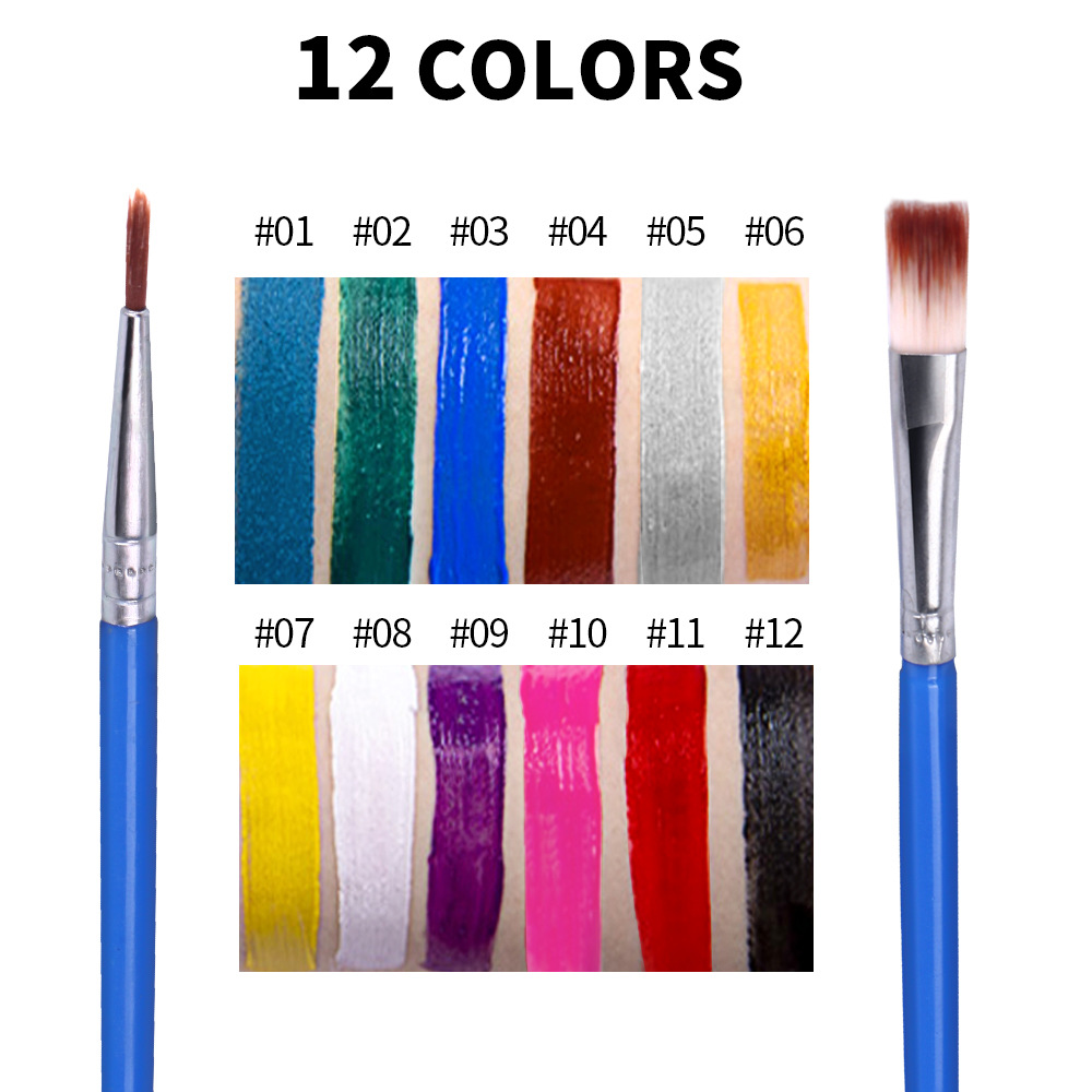 Title 9, 12 Color Face Body Paint Water Soluble Pigment ...