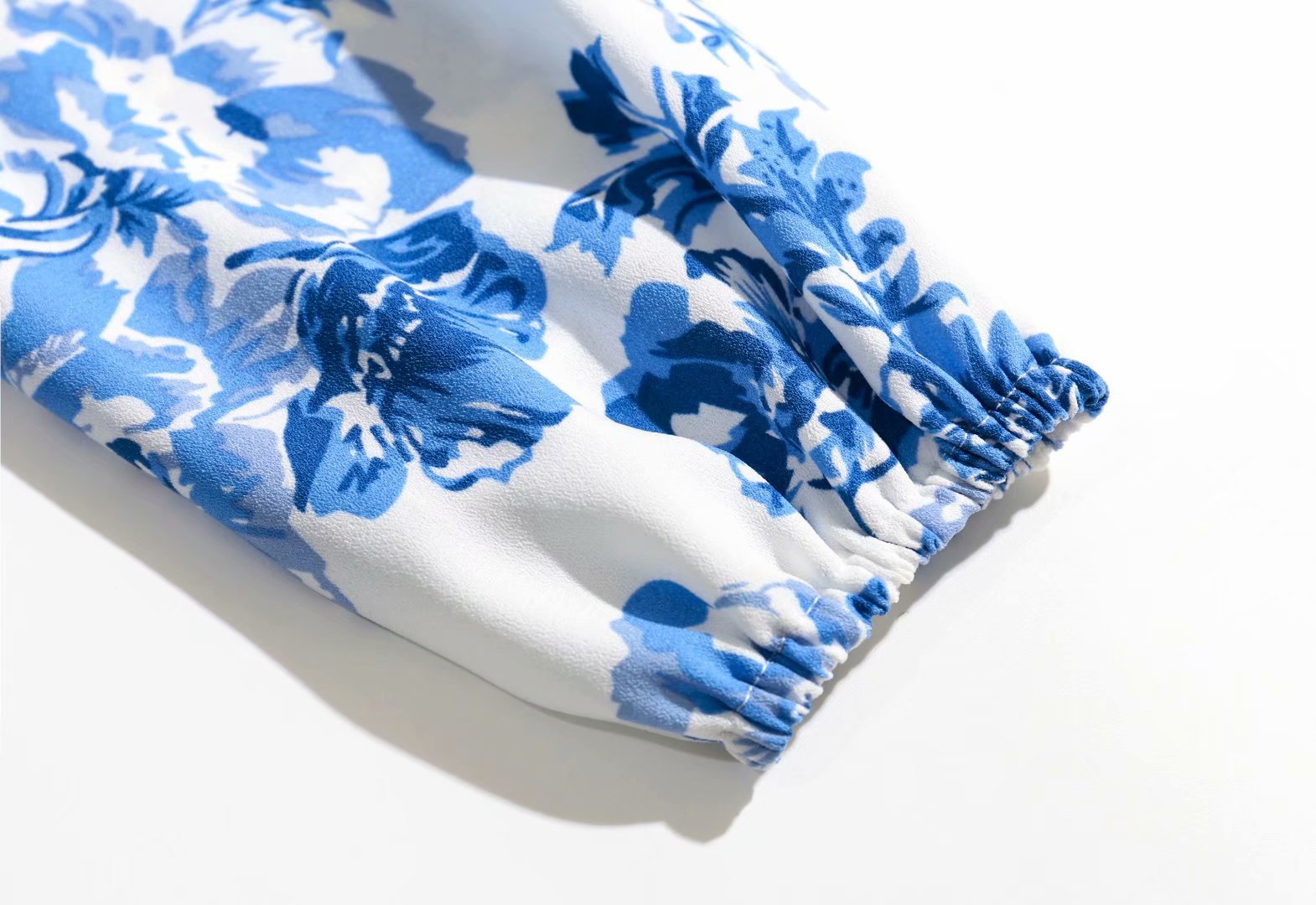 Title 8, Summer Vacation V-Neck Blue And White Porcelain...