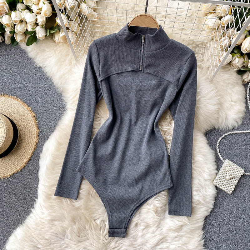 Title 4, Ins Design Sense Anti Glare Jumpsuit Zipper Rou...