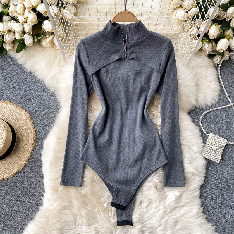 Title 20, Ins Design Sense Anti Glare Jumpsuit Zipper Rou...