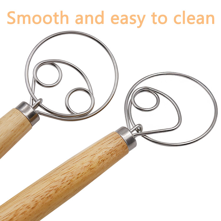 Title 5, Baking Assistant Stainless Steel Coil Wooden Ha...