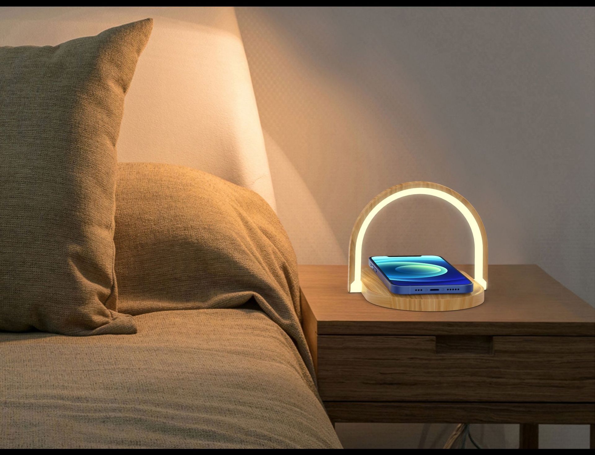 Title 1, Wireless Charger Night Light 15W Fast Charging ...