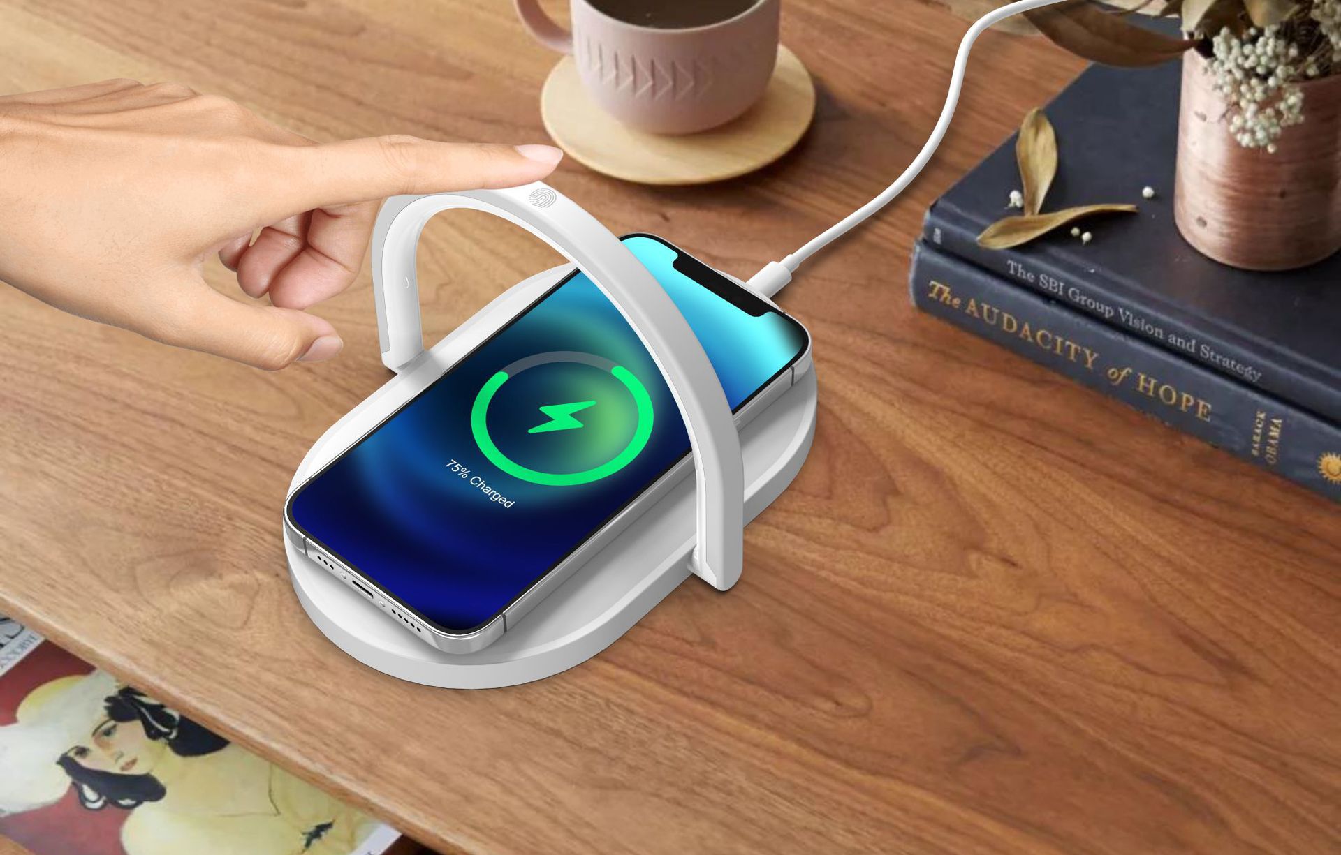 Title 8, Wireless Charger Night Light 15W Fast Charging ...