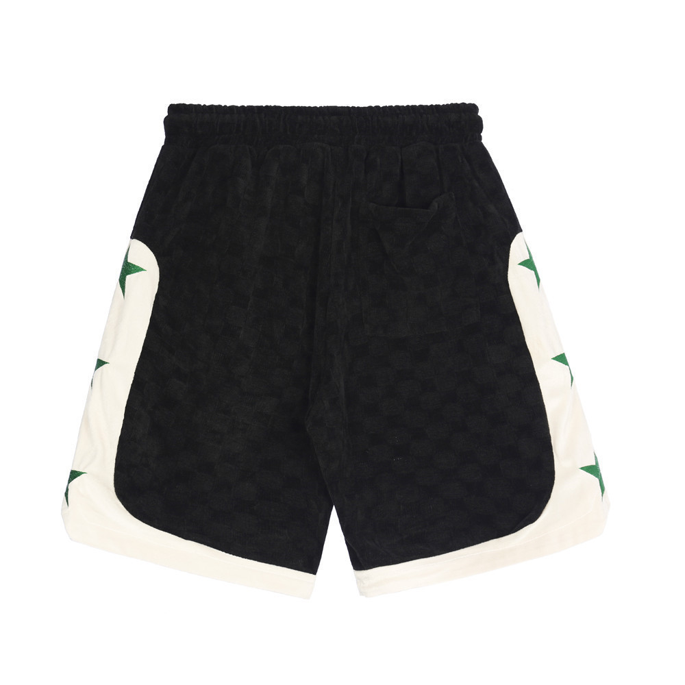 Title 2, Shorts Casuais Masculinos com Bordado de Estrel...