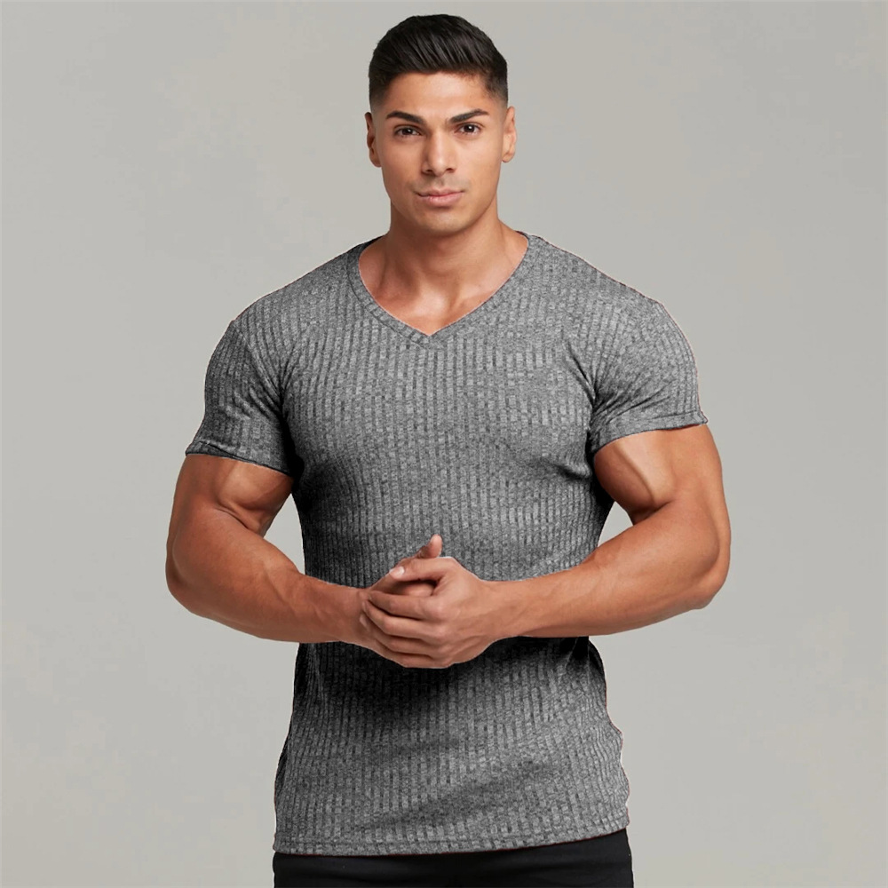 Title 11, Mens V-Neck Casual Sweater Tight-Fitting Super...