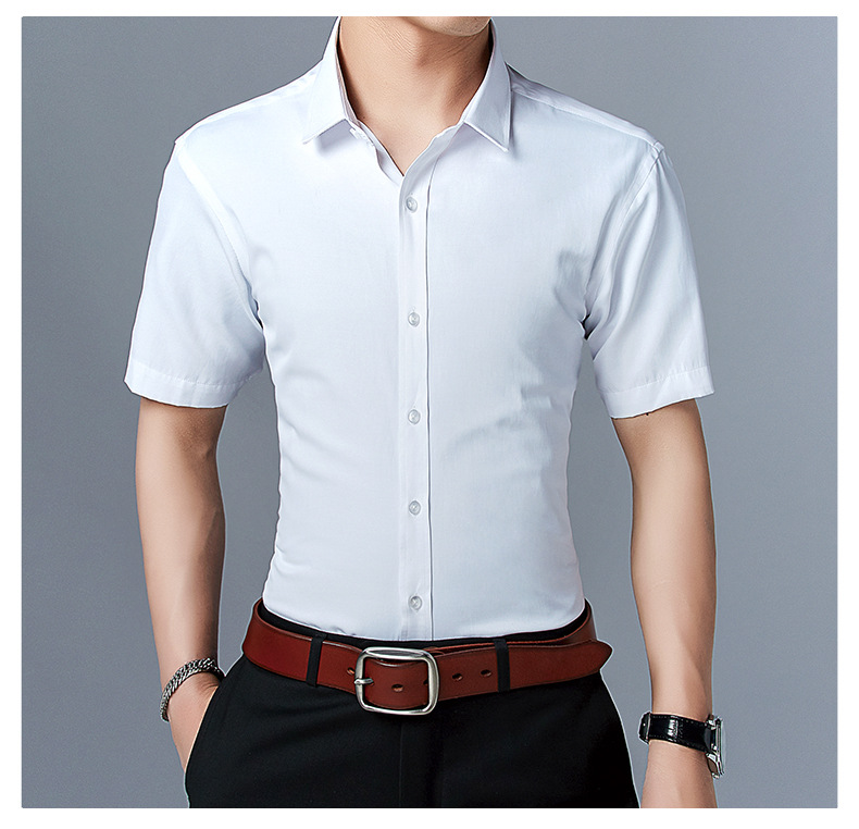 Title 5, Mens Short Sleeve Shirt Slim Fit Solid Color. ...