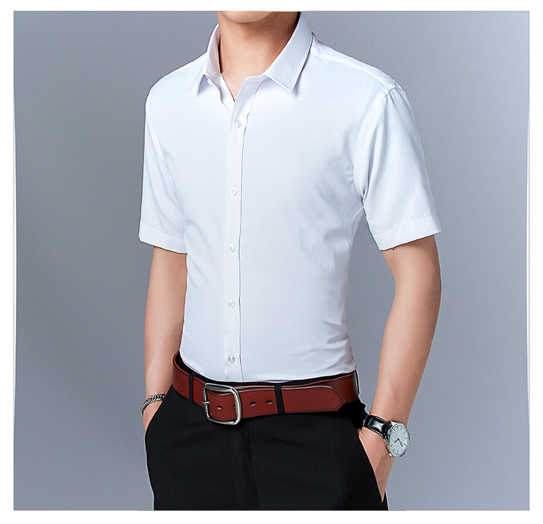 Title 6, Mens Short Sleeve Shirt Slim Fit Solid Color. ...