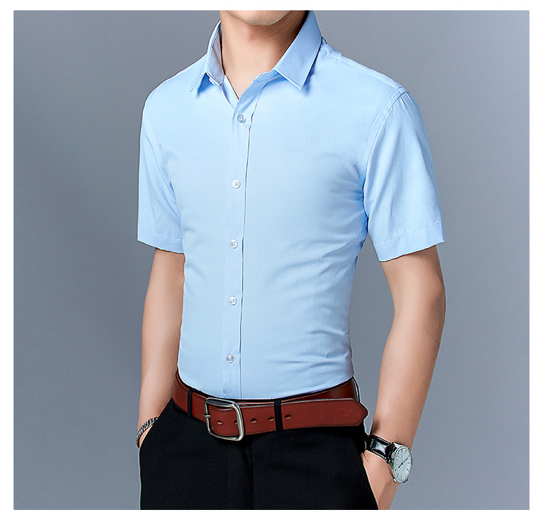 Title 8, Mens Short Sleeve Shirt Slim Fit Solid Color. ...