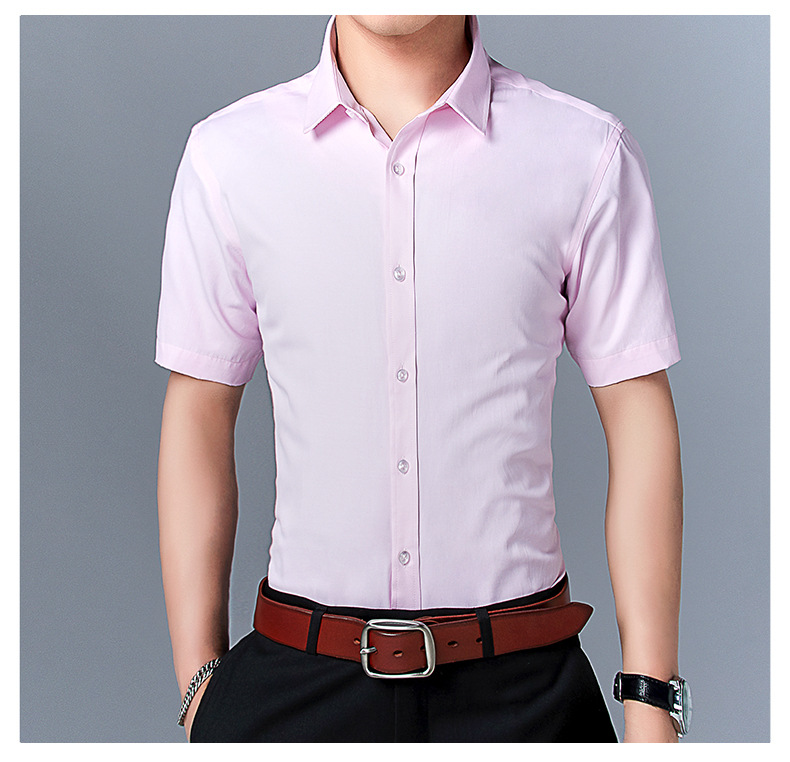 Title 10, Mens Short Sleeve Shirt Slim Fit Solid Color. ...