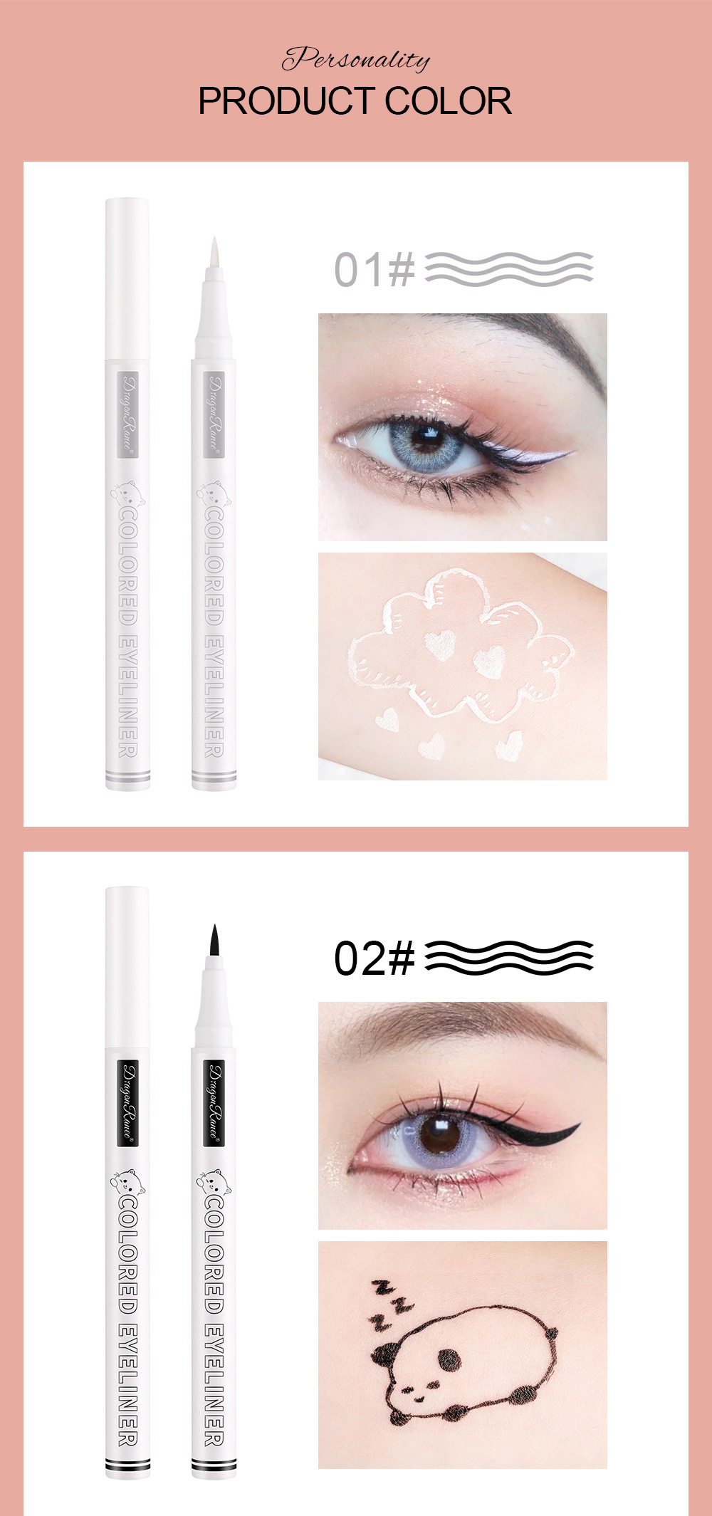 Title 4, Color Waterproof Eyeliner Liquid Pen, Sweat-pro...