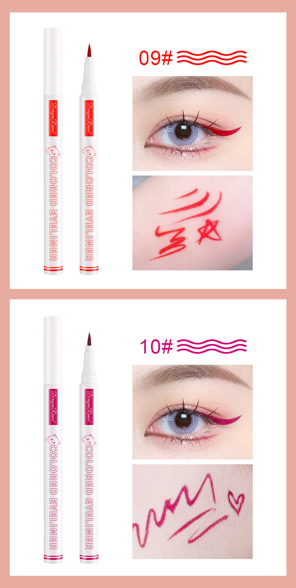 Title 8, Color Waterproof Eyeliner Liquid Pen, Sweat-pro...