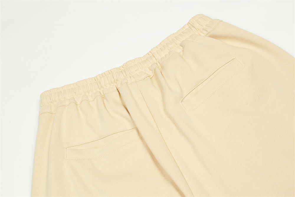 Title 11, Shorts casuais com letras bordadas em chamas