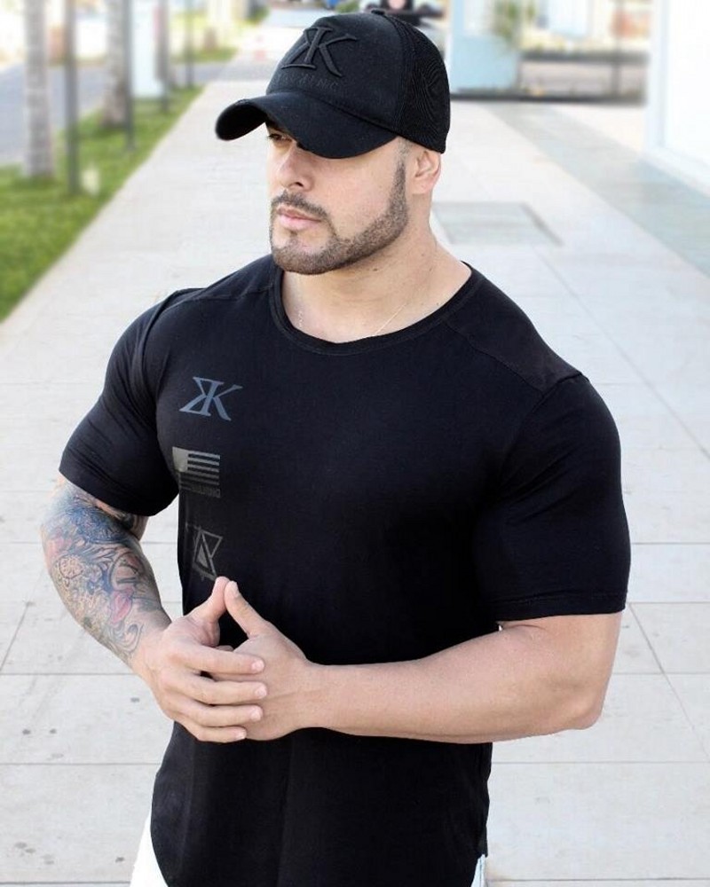 Title 3, Slim Fit Trainings-Casual-T-Shirt mit Rundhals ...