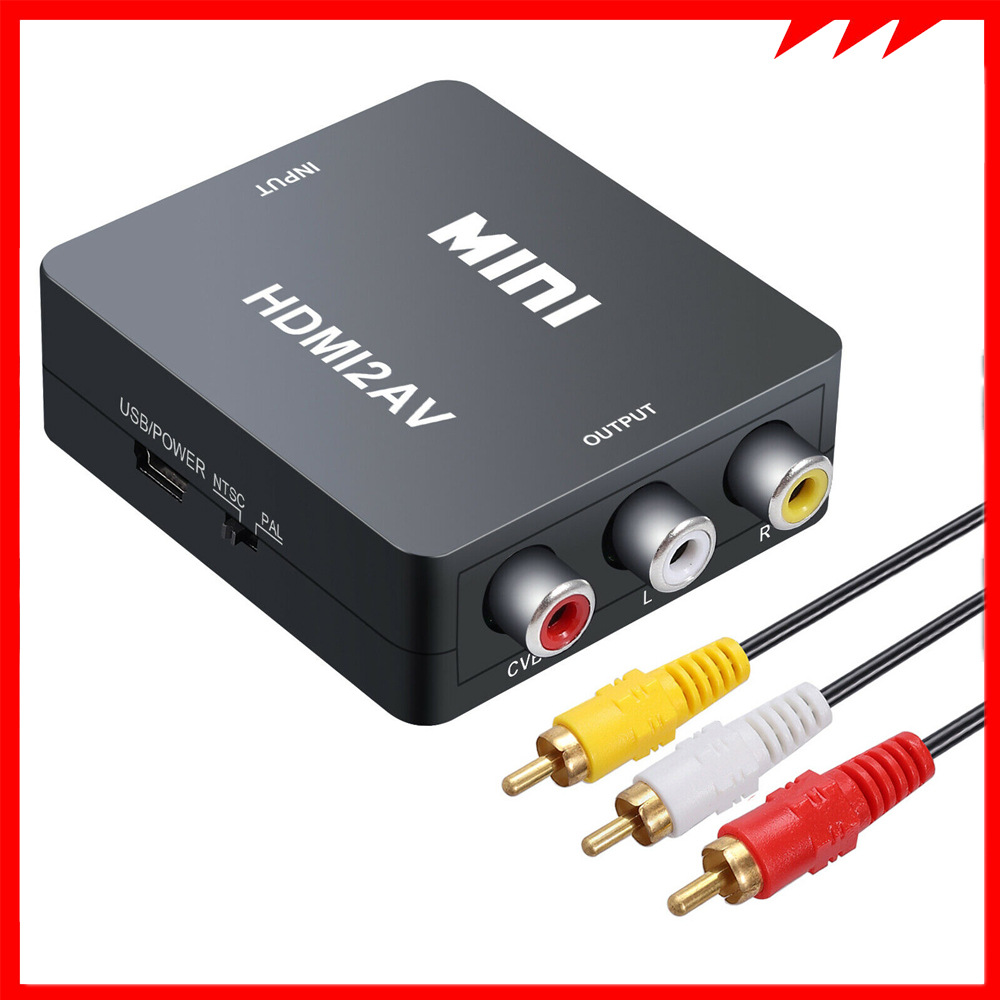 Title 4, Convierte HDMI 1080P a RCA AV. Adaptador de vid...