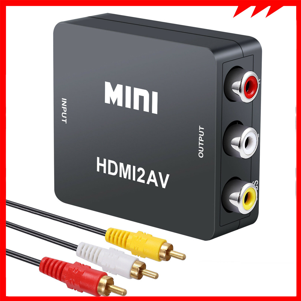 Title 5, 1080P HDMI zu RCA AV Konverter Adapter. Wandelt...