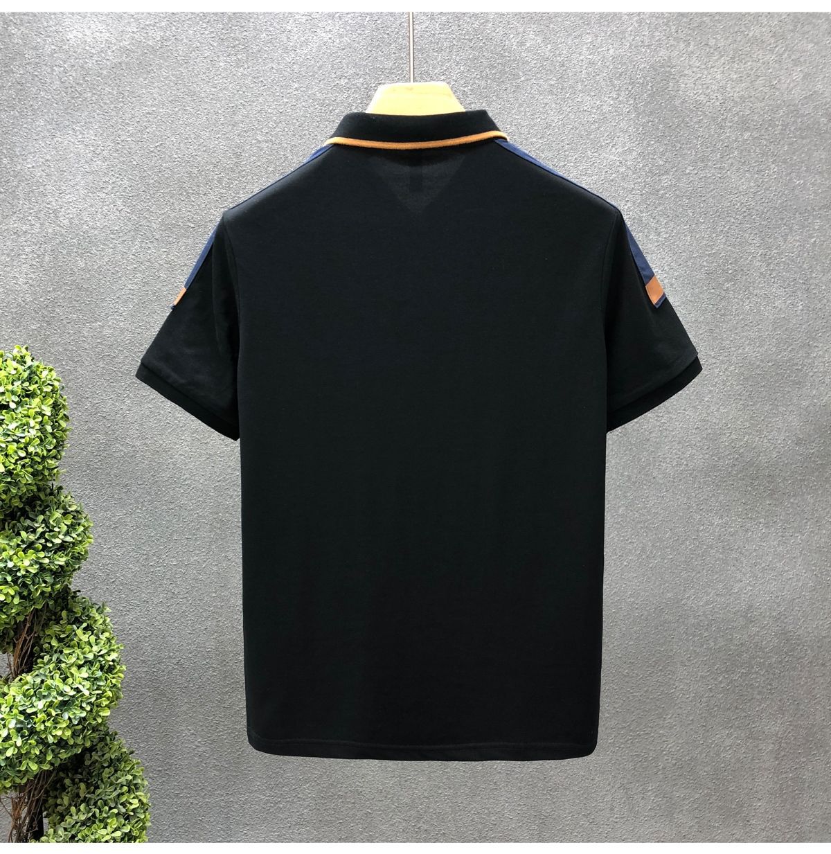 Title 5, Colorblock Lapel Polo Shirt Mens Short Sleeve ...