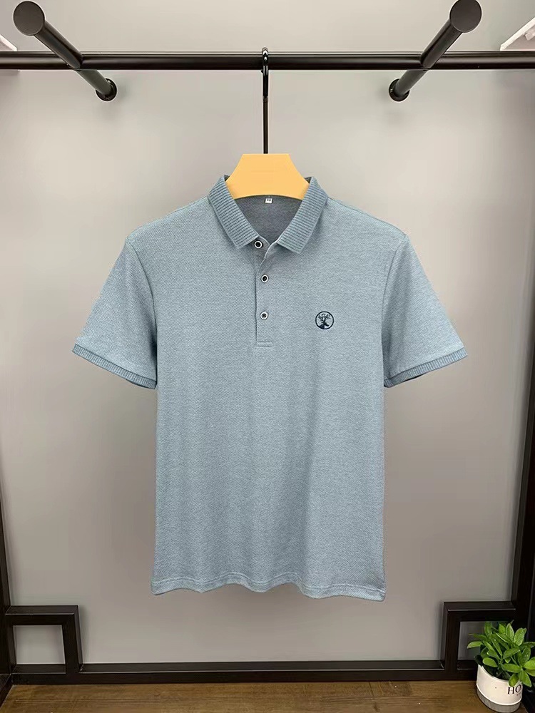 Title 5, Heren polo shirt met korte mouwen, katoen en he...