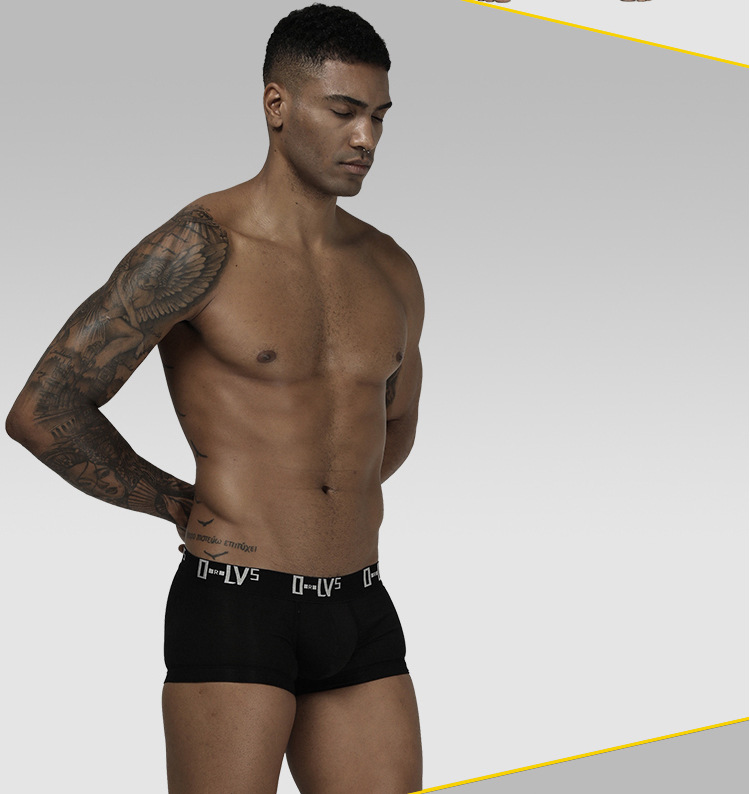 Title 2, Cueca boxer masculina Simple Ring Lift U Convex...