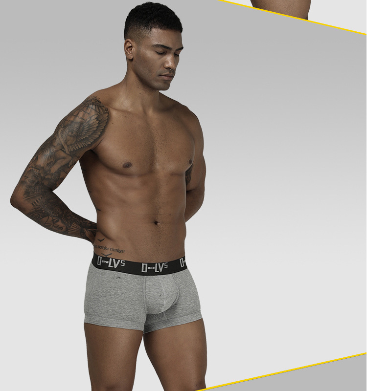 Title 4, Cueca boxer masculina Simple Ring Lift U Convex...