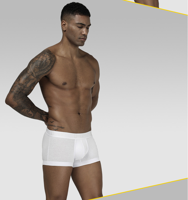 Title 6, Cueca boxer masculina Simple Ring Lift U Convex...