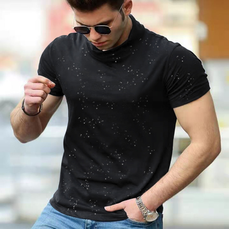 Title 2, Camiseta masculina casual europeia e americana ...