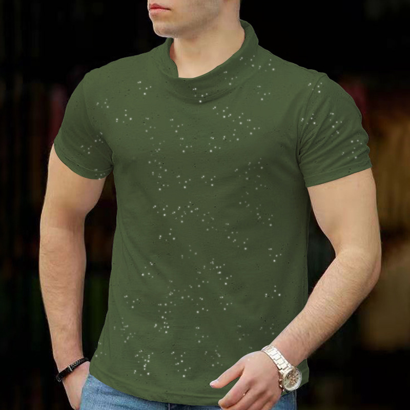 Title 6, Camiseta casual europea y americana para hombre...