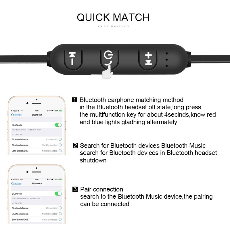 Title 7, Magnetisches Bluetooth Headset TWS Metall Wirel...