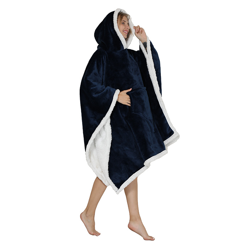 Title 3, Lamb Wool Cloak Warm Clothes Lazy Blanket Home ...