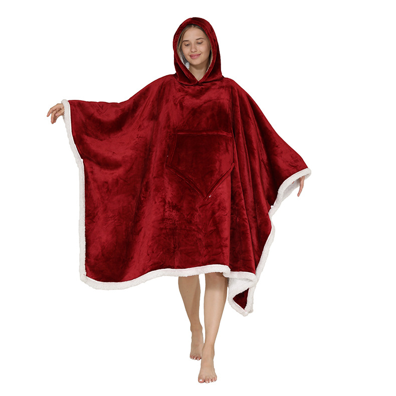 Title 6, Lamb Wool Cloak Warm Clothes Lazy Blanket Home ...