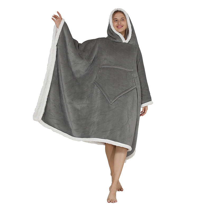 Title 7, Lamb Wool Cloak Warm Clothes Lazy Blanket Home ...