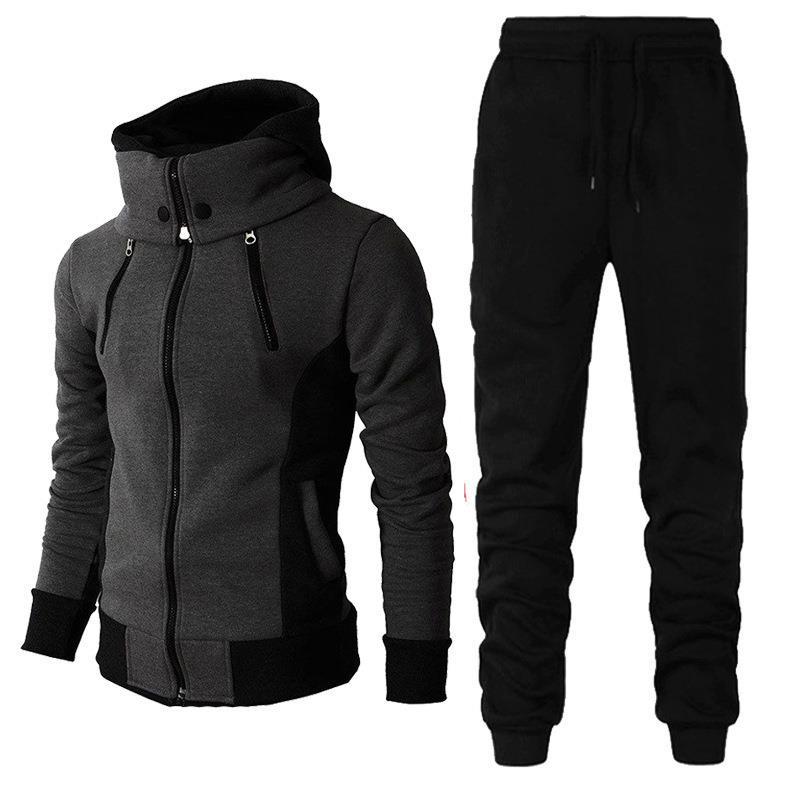 Title 1, New Mens Suits Casual Hooded Sweater Thickened...