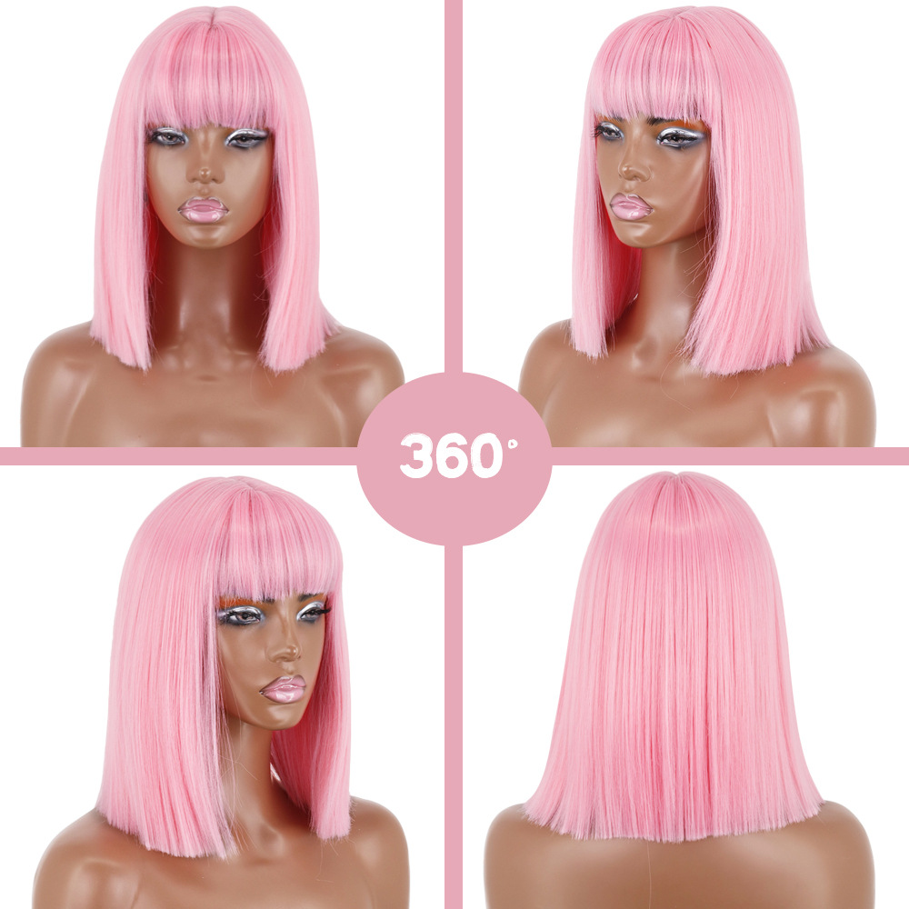 Title 3, Wig Headgear with Bangs, Shoulders, and Clavicl...